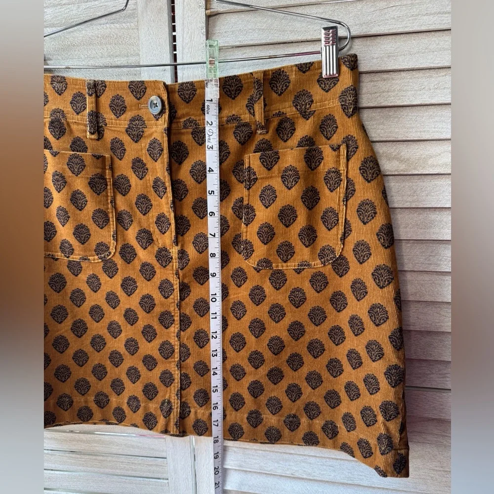 Boden Estella Fern Corduroy Mini Skirt Size 10 NWT Preppy Fall Cottagecore Chic